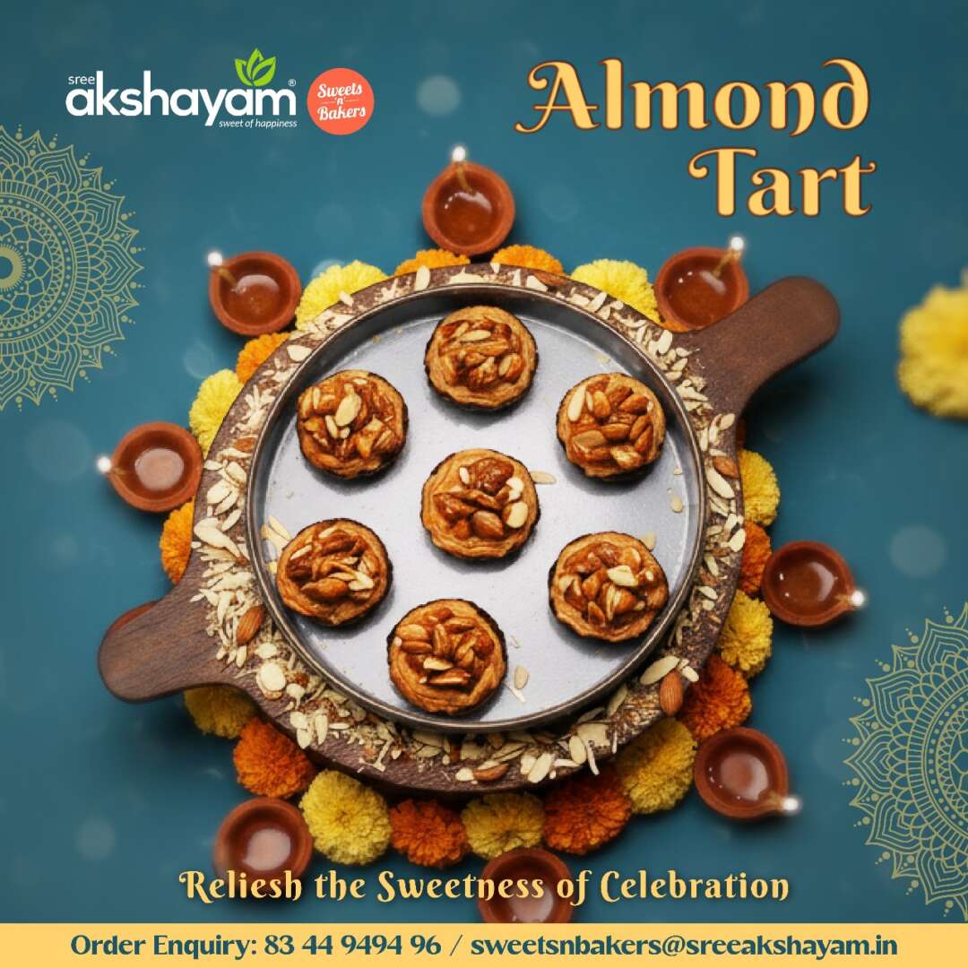 Akshayam Almond tart